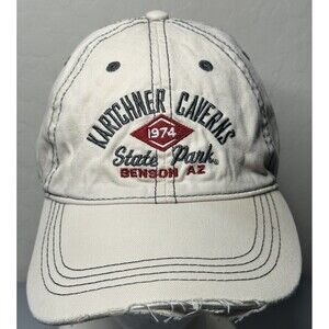 Prairie Mountain KARTCHNER CAVERNS STATE PARK Embroidered Distressed Hat Cap Adj
